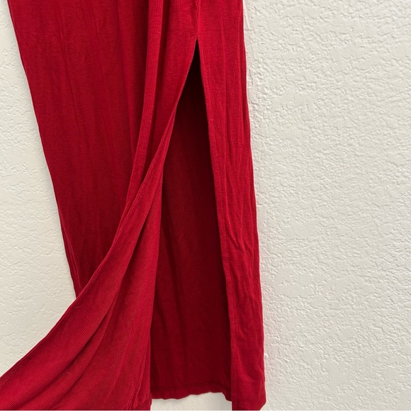 NWT Bebe Red Bedazzled Sleeveless Maxi Dress, Size S - Picture 6 of 8